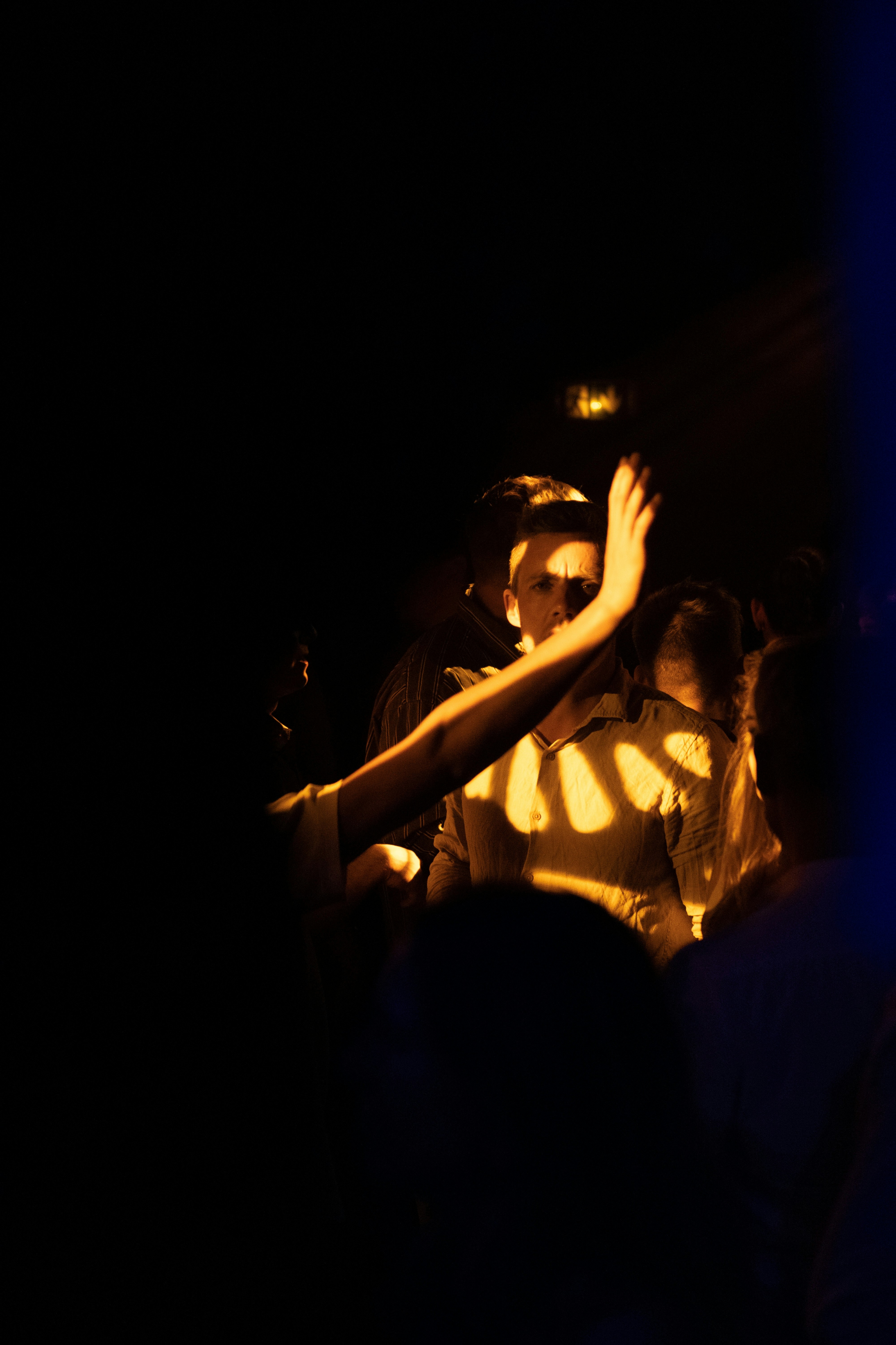 Wedding couple at golden hour